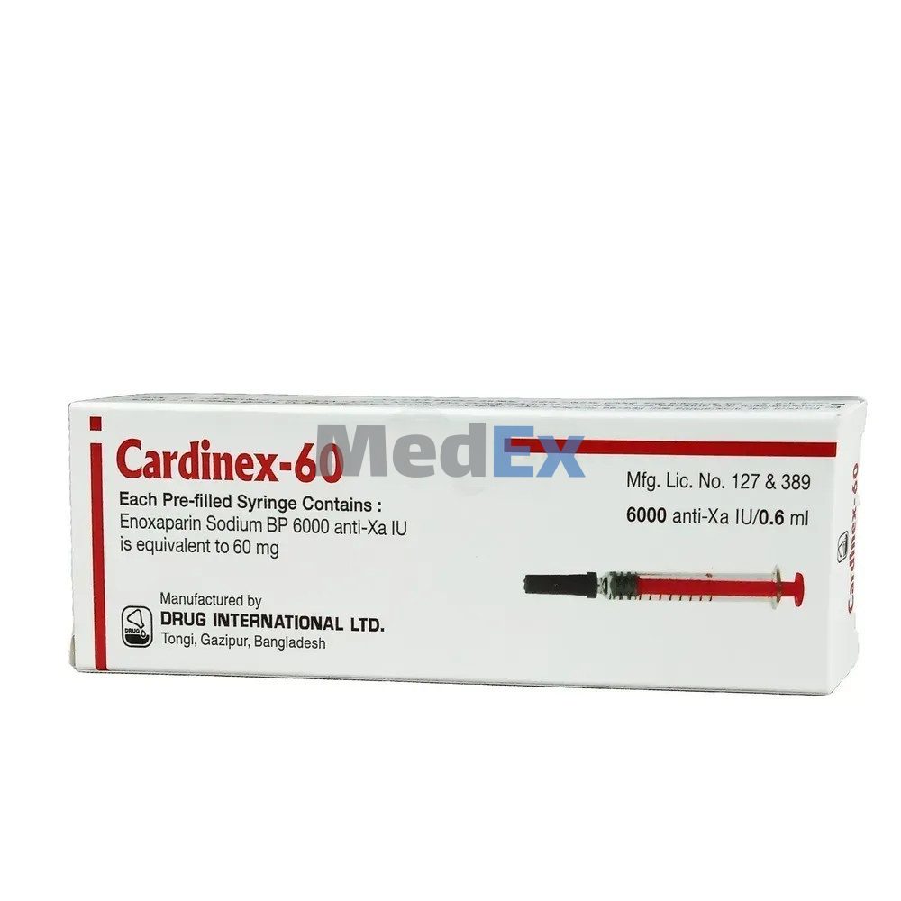 Cardinex-60 6000anti-xa iu/0.6ml