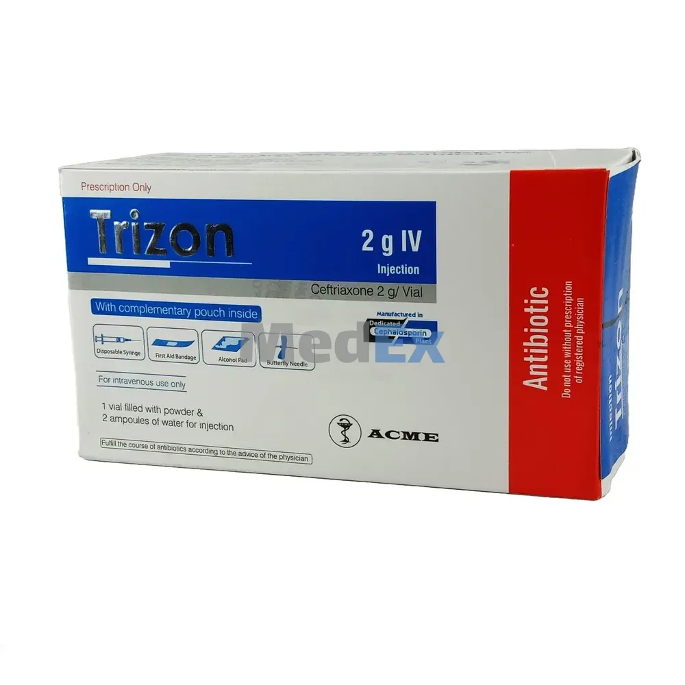 Trizon 2gm iv inj